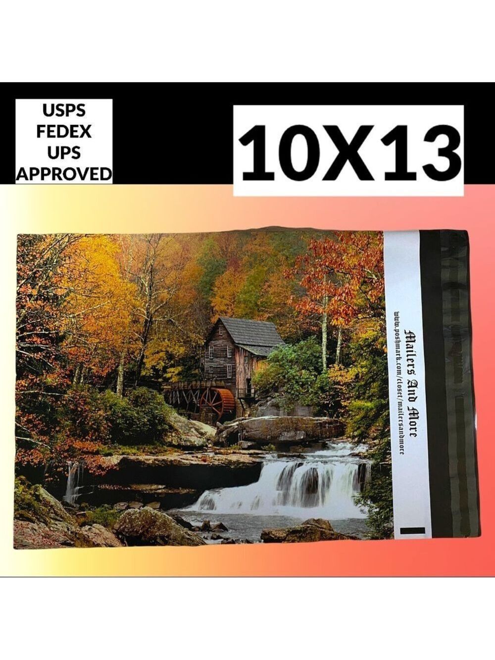 25 10X13 Poly Mailers Glade Creek Grist Mill Autumn, Shipping PRICE IS FIRM Fall - Picture 10 of 10